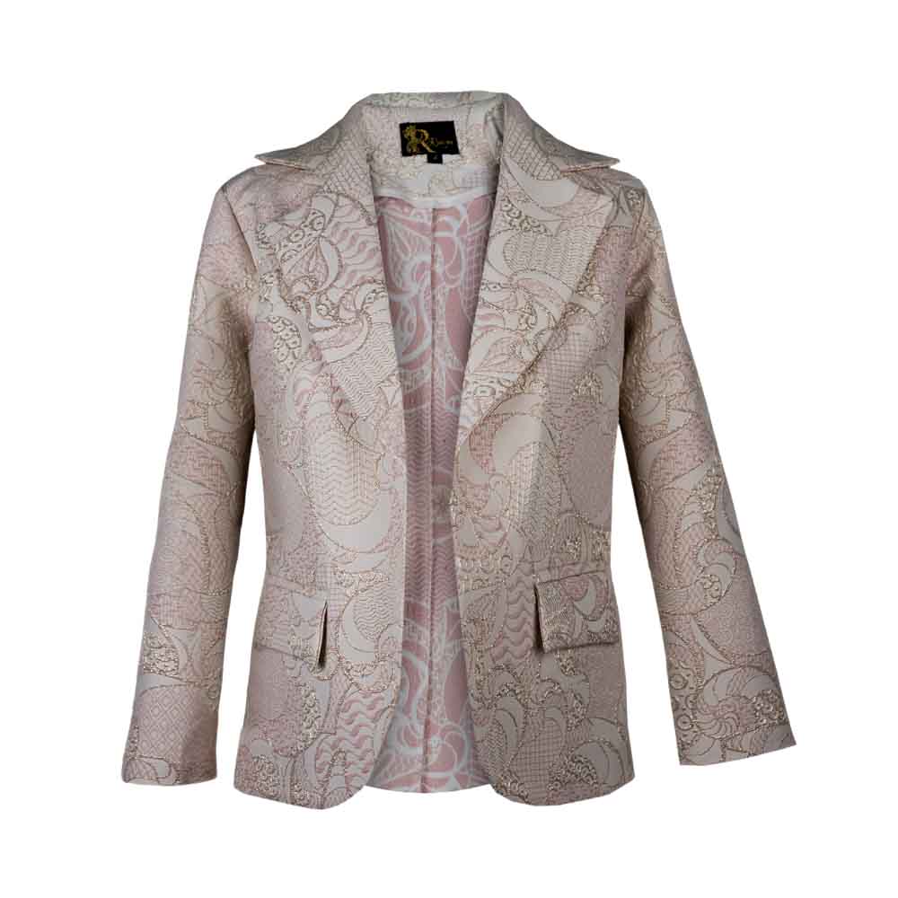 مانتو کتی  ژاکارد کرم 