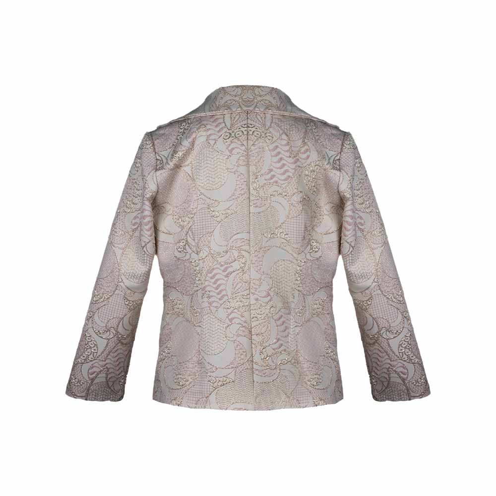 مانتو کتی  ژاکارد کرم 