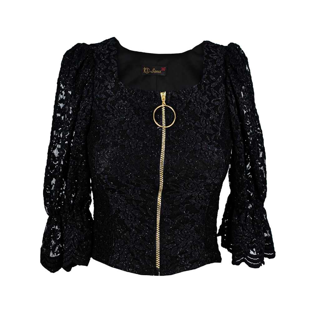 نیم تنه گیپوری جلو زیپ 